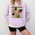 Christmas Cat Santa Bookshelves Book Lover Reader Comfort Colors Sweatshirt Crimson