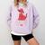 Clifford The Big Red Dog Pink Text With Bow Illustrated Book Comfort Colors Sweatshirt Crimson