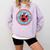 Clifford The Big Red Dog Round Distressed Logo Kids Books Comfort Colors Sweatshirt Crimson
