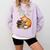Coffee Cats & Books Lover For Women & Girls Coffee Comfort Colors Sweatshirt Crimson