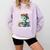 All The Cool Dinosaurs Are Reading Book Reader T-Rex Kawaii Comfort Colors Sweatshirt Crimson