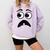 Creepy Face Carrot Halloween Book Character Costume Comfort Colors Sweatshirt Crimson