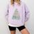 Cute Bookmas Christmas Book Tree Book Lover Teacher Comfort Colors Sweatshirt Crimson