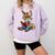 Cute Coyote With Book I Kids Coyote Comfort Colors Sweatshirt Crimson