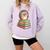 Cute Hedgehog Reading Books Animal Lover Reader Bookworm Comfort Colors Sweatshirt Crimson