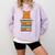 Cute Orange Tabby Cat Reading On Pile Of Books Comfort Colors Sweatshirt Crimson