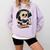 Cute Panda Reading Book Under Moon Bookworm Coffee Lover Comfort Colors Sweatshirt Crimson