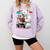 Cute Polar Bear Is Reading a Book Reading Polar Bear Comfort Colors Sweatshirt Crimson