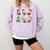 Cute Snowman Reading Books Christmas Winter Book Lover Comfort Colors Sweatshirt Crimson