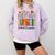 Cute Wildflower Book School Counseling Life School Counselor Comfort Colors Sweatshirt Crimson