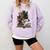 Dog Book Flower Comfort Colors Sweatshirt Crimson