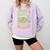 Drink Matcha Read Books Be Happy Green Tea Matcha Comfort Colors Sweatshirt Crimson