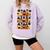 Educated Afro Women Girl Reading Book Future HBCU Grad Comfort Colors Sweatshirt Crimson