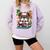 English Bulldog Reading a Book Dog Comfort Colors Sweatshirt Crimson