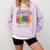 Equality Book LGBTQ Wildflowers Equal Rights Gay Kindness Comfort Colors Sweatshirt Crimson