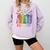 Equality Books Peace Love Compassion LGBT Gay Lesbian Pride Comfort Colors Sweatshirt Crimson