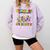 Everyone Communicates Differently Book Teacher Outfit Comfort Colors Sweatshirt Crimson