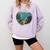 Fish Bowl Frutiger Aero Y2K Retro Vibes Comfort Colors Sweatshirt Crimson