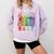 Floral Foxglove Daisy Tulip 8647 Books Lover Blooming Flower Comfort Colors Sweatshirt Crimson
