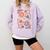 Floral Pride & Prejudice Barely Tolerable Book Lover Bookish Comfort Colors Sweatshirt Crimson