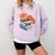 Fox Reading Book Pajama Sleep Comfort Colors Sweatshirt Crimson