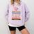 With Freedom Flowers Books And The Moon Comfort Colors Sweatshirt Crimson