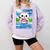 Frutiger Aero Aesthetic Tech Kawaii Ramen Cat Fishes Comfort Colors Sweatshirt Crimson