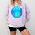 Frutiger Aero Aesthetic Tech Orb Fishes Comfort Colors Sweatshirt Crimson
