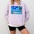 Frutiger Aero Beach Y2k Aesthetic Palm Tree Sand Ocean Premium Comfort Colors Sweatshirt Crimson