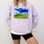 Frutiger Aero Meadow Aesthetic Y2k 2000s Ironic Nostalgic Comfort Colors Sweatshirt Crimson