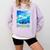 Frutiger Aero Skeuomorphism User Interface Nostalgia Comfort Colors Sweatshirt Crimson