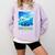 Frutiger Aero Skeuomorphism User Interface Nostalgia Premium Tri-Blend Comfort Colors Sweatshirt Crimson
