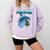 Frutiger Aero Splashy Dolphin Y2k Aesthetic Graphic Comfort Colors Sweatshirt Crimson