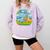 Frutiger Aero Y2K Fashion Trends Statement Piece Tech Orange Premium Comfort Colors Sweatshirt Crimson
