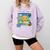Frutiger Aero Y2K Meme Graphic 2000s Nostalgia Premium Comfort Colors Sweatshirt Crimson