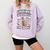 Fueled By Iced Coffee And Books Book Lover Retro Comfort Colors Sweatshirt Crimson