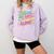 This Girl Just Wants To Be Left Alone Retro Nostalgia Comfort Colors Sweatshirt Crimson