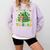 Goods Luck Read Librarian Book Patrick Days Shamrock Clover Comfort Colors Sweatshirt Crimson