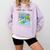 Grass Fun UI UX Er Computer Retro Fish Frutiger Aero Premium Tri-Blend Comfort Colors Sweatshirt Crimson