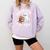 Haunted By My TBR Cute Ghost Book Reading Teacher Halloween Comfort Colors Sweatshirt Crimson