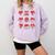 Heart Holding Reading Books Valentine Teacher Book Lover Comfort Colors Sweatshirt Crimson