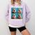 Hedgehog Love Reading And Hedgehogs Child Book Lover Comfort Colors Sweatshirt Crimson