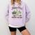 Holiday Scene Nostalgia North Pole Tree Farm Merry Christmas Comfort Colors Sweatshirt Crimson