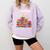 I'm Fine Reading Books Reader Book Lover Librarian Comfort Colors Sweatshirt Crimson