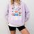 Introverted Book Club Reading Lover Cow Comfort Colors Sweatshirt Crimson