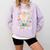 It's a Good Day To Read a Book Cute Giraffe Comfort Colors Sweatshirt Crimson