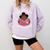 Just A Girl Who Loves Books Cute African American Afro Comfort Colors Sweatshirt Crimson