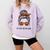Just a Girl Who Loves Books Pajamas Shirt Reading Book Lover Comfort Colors Sweatshirt Crimson