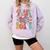 Just A Girl Who Loves Books Reading Cute Bookworm Girls Kids Comfort Colors Sweatshirt Crimson
