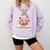Just One More Chapter Book Lovers Floral Comfort Colors Sweatshirt Crimson